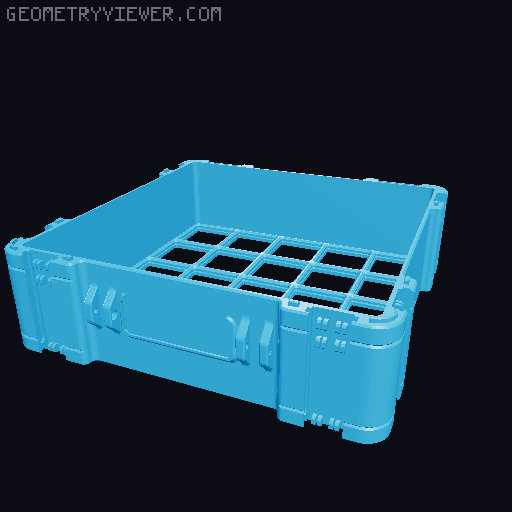 Lite Base for Gridfinity Storage Box by Pred *Now Parametric!* 3D model thumbnail