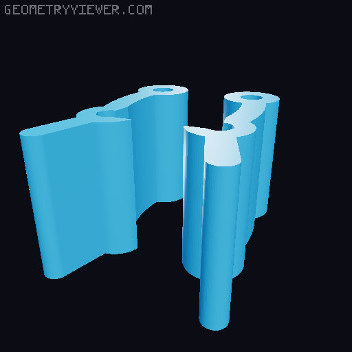 Rugged hex screwdrivers case 3D model thumbnail