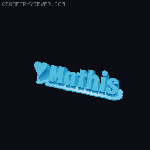 Valentine sculpture 3D model thumbnail