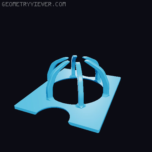 Avocado seedling 3D model thumbnail