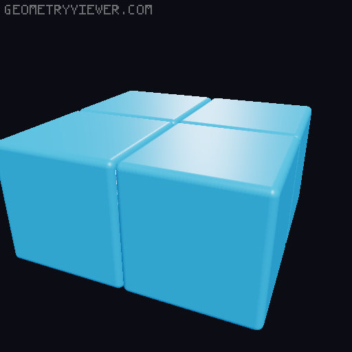Tetris Balance, Blocked Version 3D model thumbnail