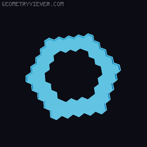 Honeycomb Photoframe 9x9 3D model thumbnail