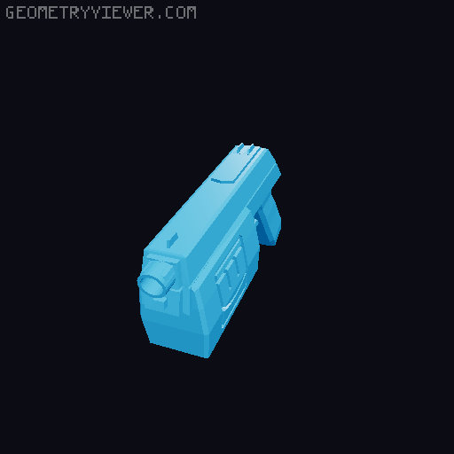 Rec Room Paintball Pistol 3D printable 3D model thumbnail