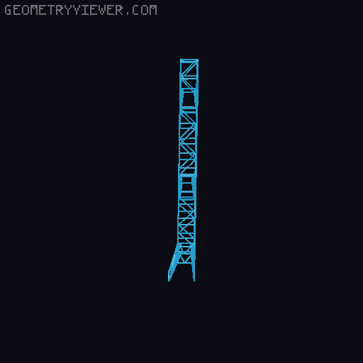 Gantry Crane / Shipyard Crane 3D model thumbnail