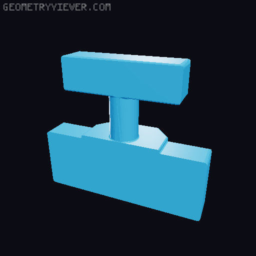 Heater wheel holder 3D model thumbnail
