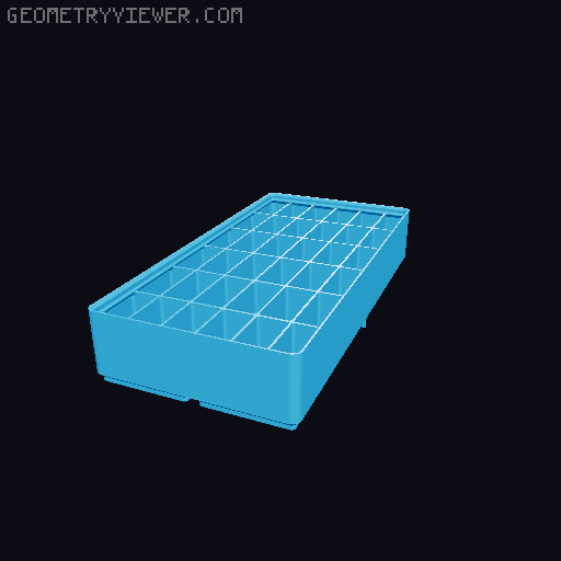Gridfinity Ultra Light Bins - Divider Edition 3D model thumbnail