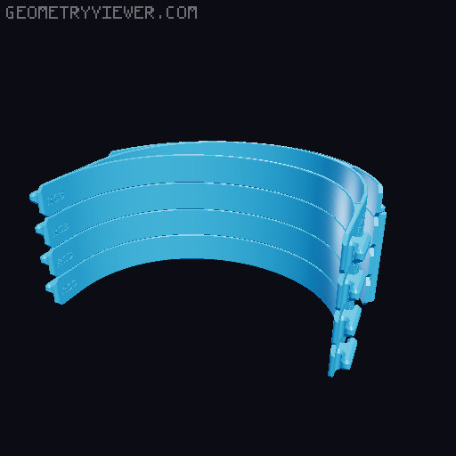 RC3 faceshield with material name 3D model thumbnail
