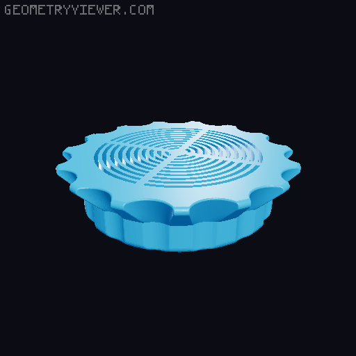 Silica container spool clamp 3D model thumbnail
