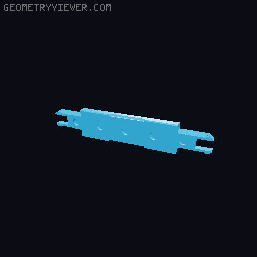 HANDLE with MAGNETS (8x3mm) - Cantilever tool/sewing box | REMIX 3D model thumbnail