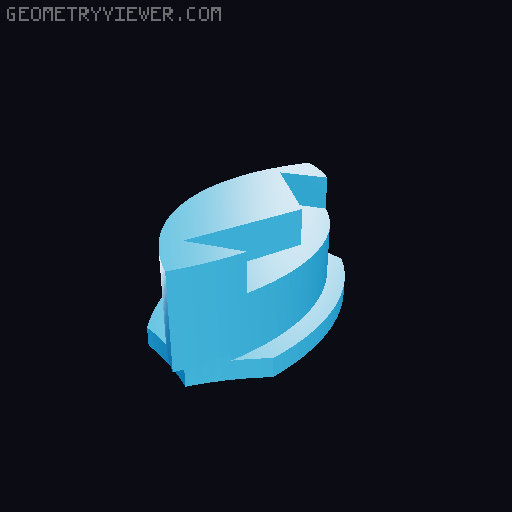 circular sliding puzzle 3D model thumbnail