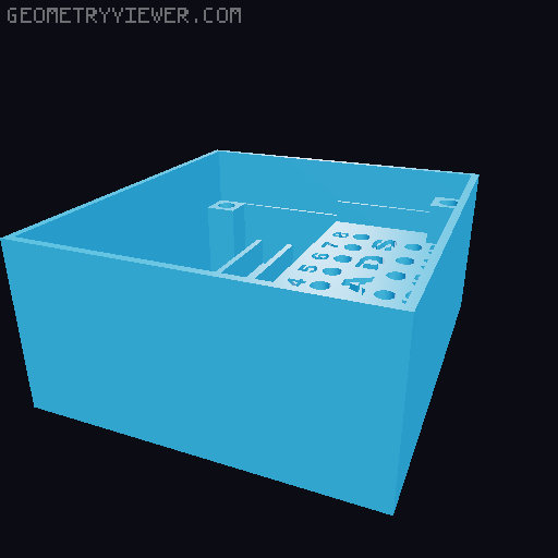 Catan Player Pieces Case  3D model thumbnail
