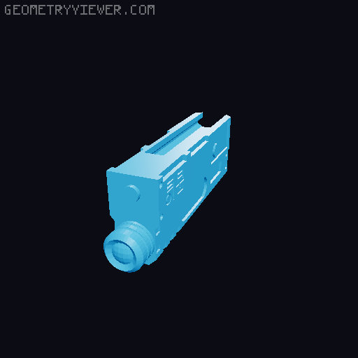 Halo ODST pistol kit for Dart Zone Pro mk 2 3D model thumbnail