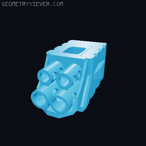 All Terrain Assault Benchy - Blaster Pack! 3D model thumbnail