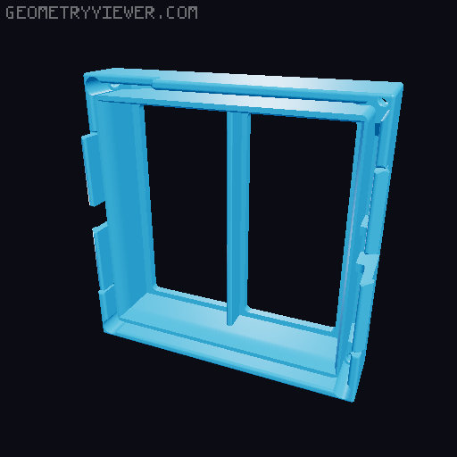PB Design - External Carbon/HEPA Filter for original Creality K1 MAX Exhaust Fan 3D model thumbnail
