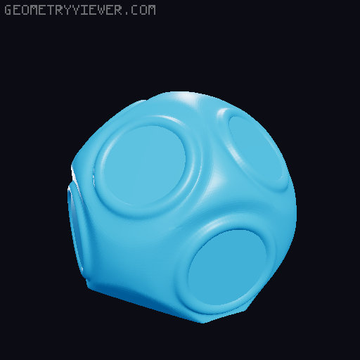 3D Scanner magnet marker balls  3D model thumbnail