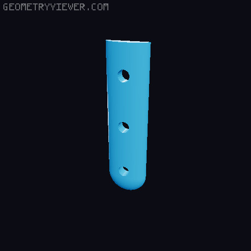 Letter knife 3D model thumbnail