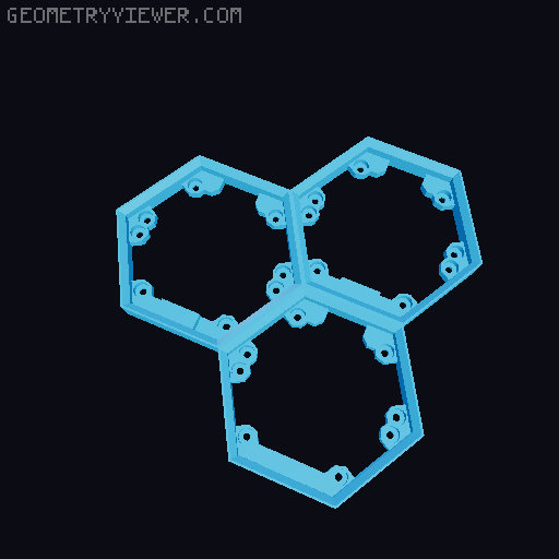 Hextraction Fancy Game Board Remix 3D model thumbnail