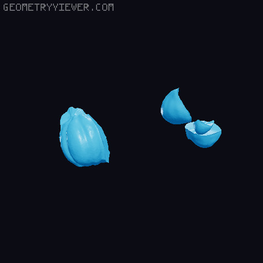 Fall Gnome Statue 3D model thumbnail