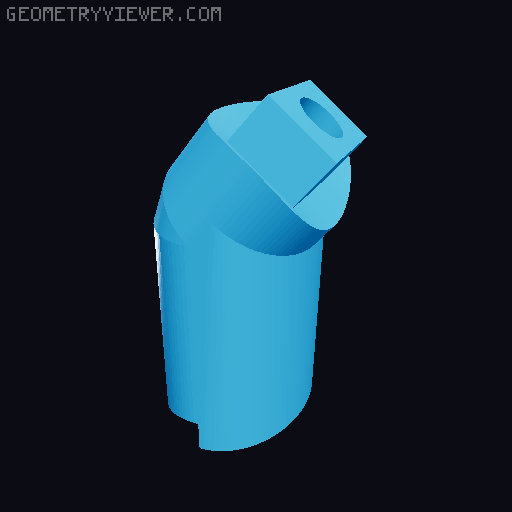 Unger Window Cleaner Angle Adapter 3D model thumbnail