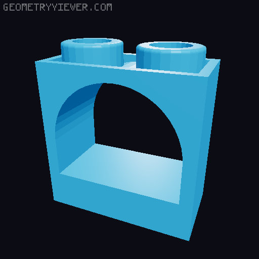 Piezas con Arcos Interiores 3D model thumbnail