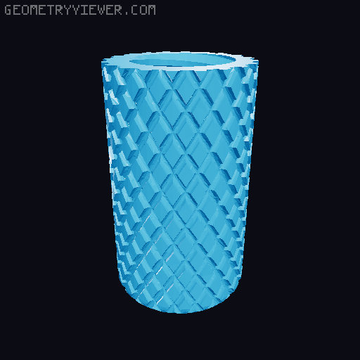 Keychain pill box 3D model thumbnail