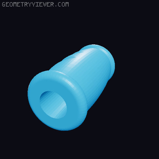 Crutch Hand Grip 3D model thumbnail