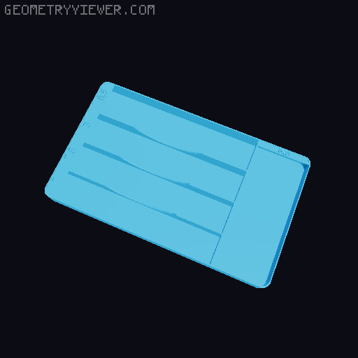 Drill bit case 1 to 10mm 3D model thumbnail