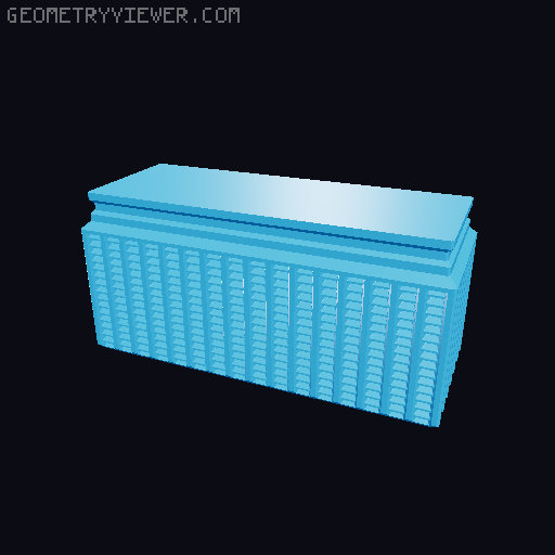 Prismatic Vase Mode Silica Gel Container. Super fast print 3D model thumbnail