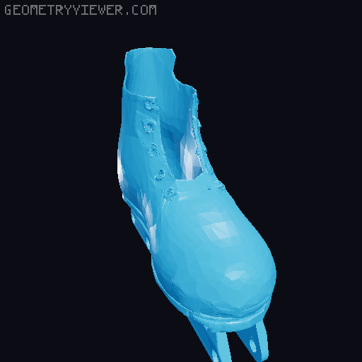 Aggressive Inline Skates 3D model thumbnail
