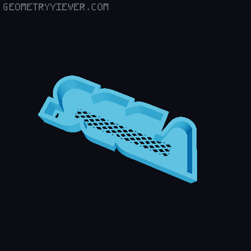 SEGA illuminated logo 3D model thumbnail