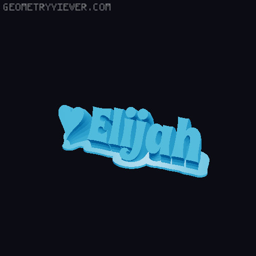 Valentine sculpture 3D model thumbnail