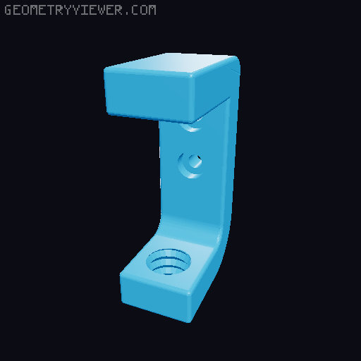 Ender 3 V3 SE/KE clamp spool holder 3D model thumbnail