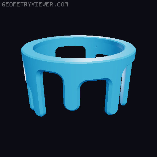 Drippy bucket piggy bank 3D model thumbnail