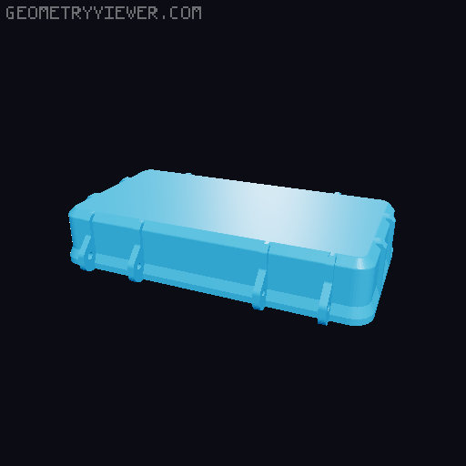 Rugged boxes for Volvo accessories 3D model thumbnail