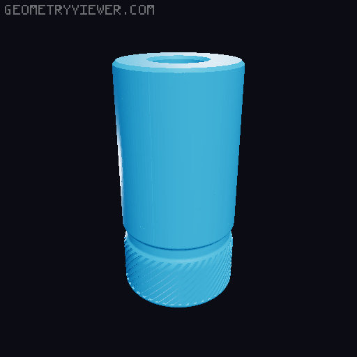Threaded FOXBAT Muzzle System (screw barrel attachements directly onto the blaster) 3D model thumbnail