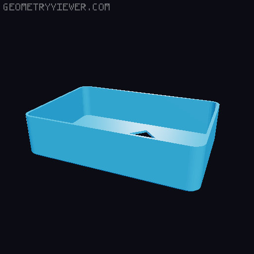 Throwing Card Box 3D model thumbnail