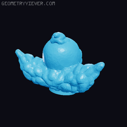 Die Simpsons Mini13 Krusty Skin 3D model thumbnail
