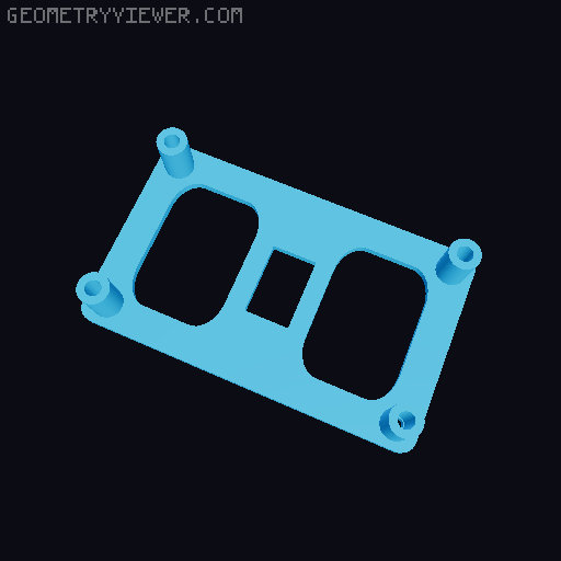 Travel Alarm Clock (buttonless) 3D model thumbnail