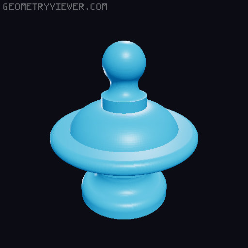 Wall Chime Clock 3D model thumbnail