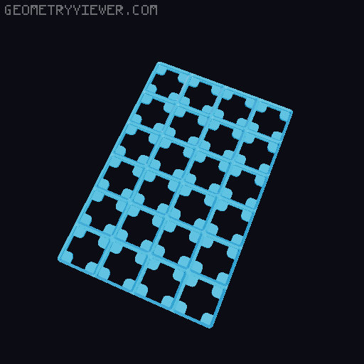 Gridfinity Embedded Magnet Base Plates 3D model thumbnail
