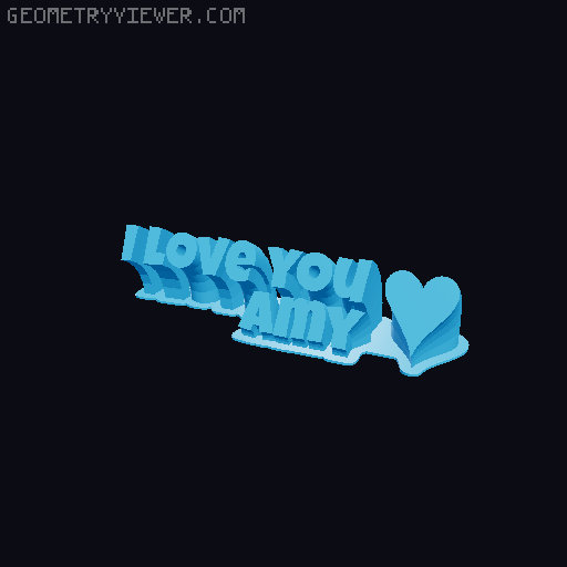 I love you... 3D model thumbnail