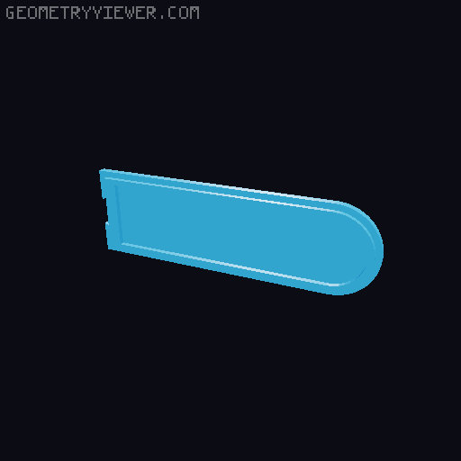 Wheelchair arm rest 3D model thumbnail