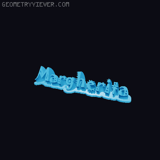 Sweeping crazy name tag 3D model thumbnail