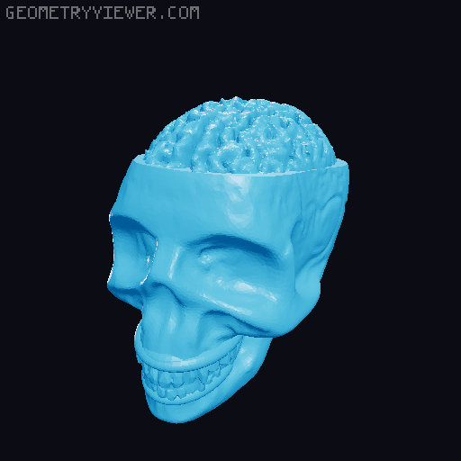 Dummy 13 Skull Head Revised 3D model thumbnail