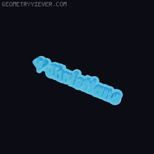 Valentine sculpture 3D model thumbnail