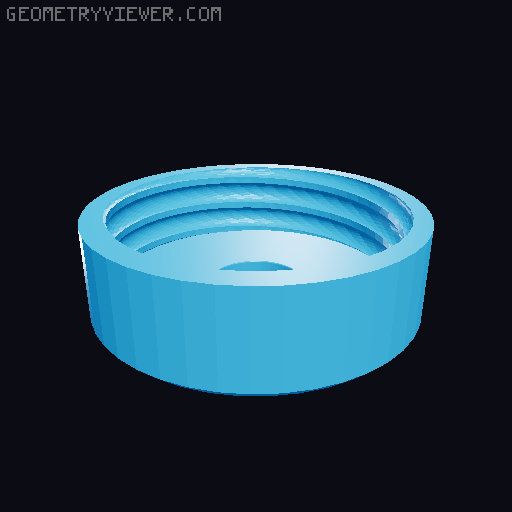 Airlock base for Carboy 3D model thumbnail