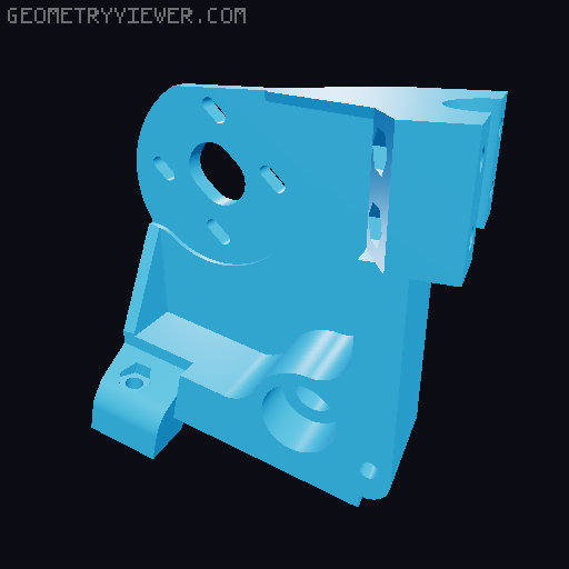 Skateboard Motor 3000W Midrive Ebike 3D model thumbnail