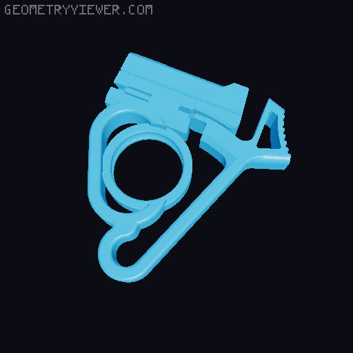 Fidget Pea Shooter 3D model thumbnail