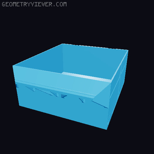 GEN2 185 Classic Drawers - All 3D model thumbnail