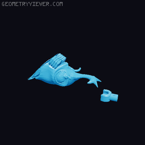 megalon action figure 3D model thumbnail